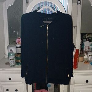 Jones New York Black Zip Up Jacket